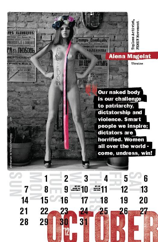 Alena Magelat Calendrier feministe
